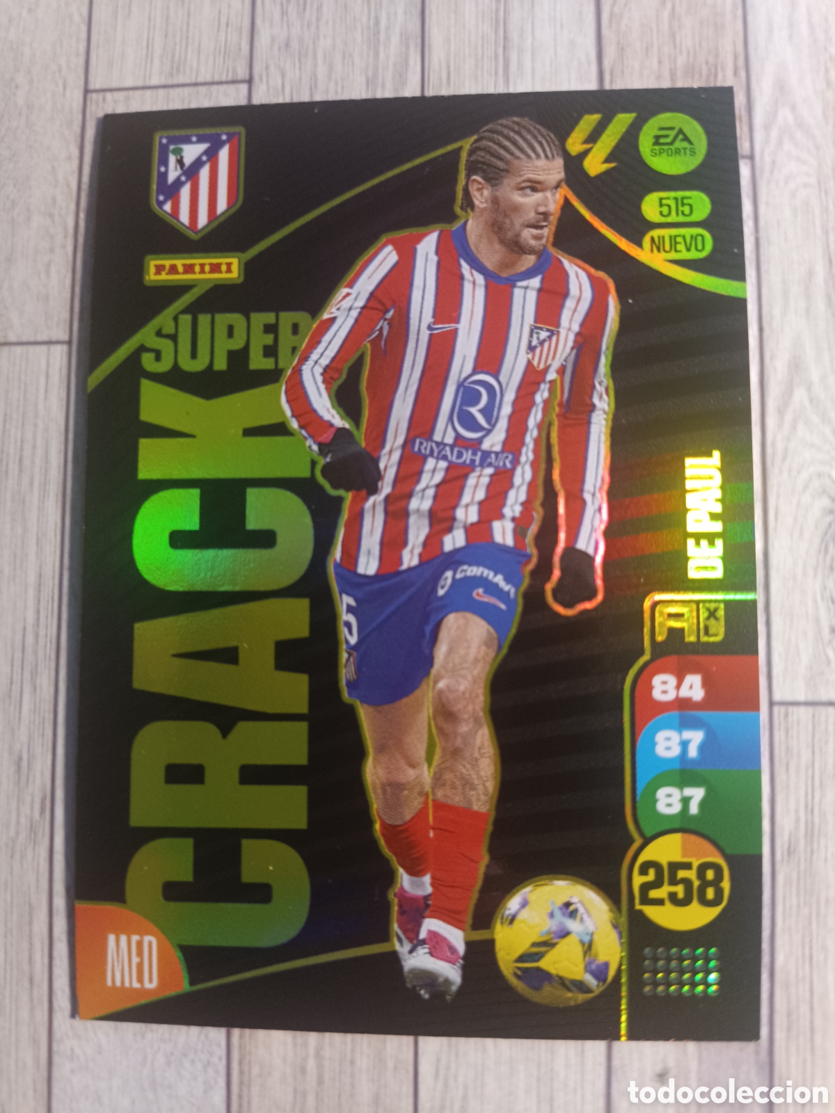 Cromos de f&uacute;tbol: 515 DE PAUL NUEVO SUPER CRACK ATL&Eacute;TICO DE MADRID ADRENALYN XL 2024 2025 PANINI 24 25