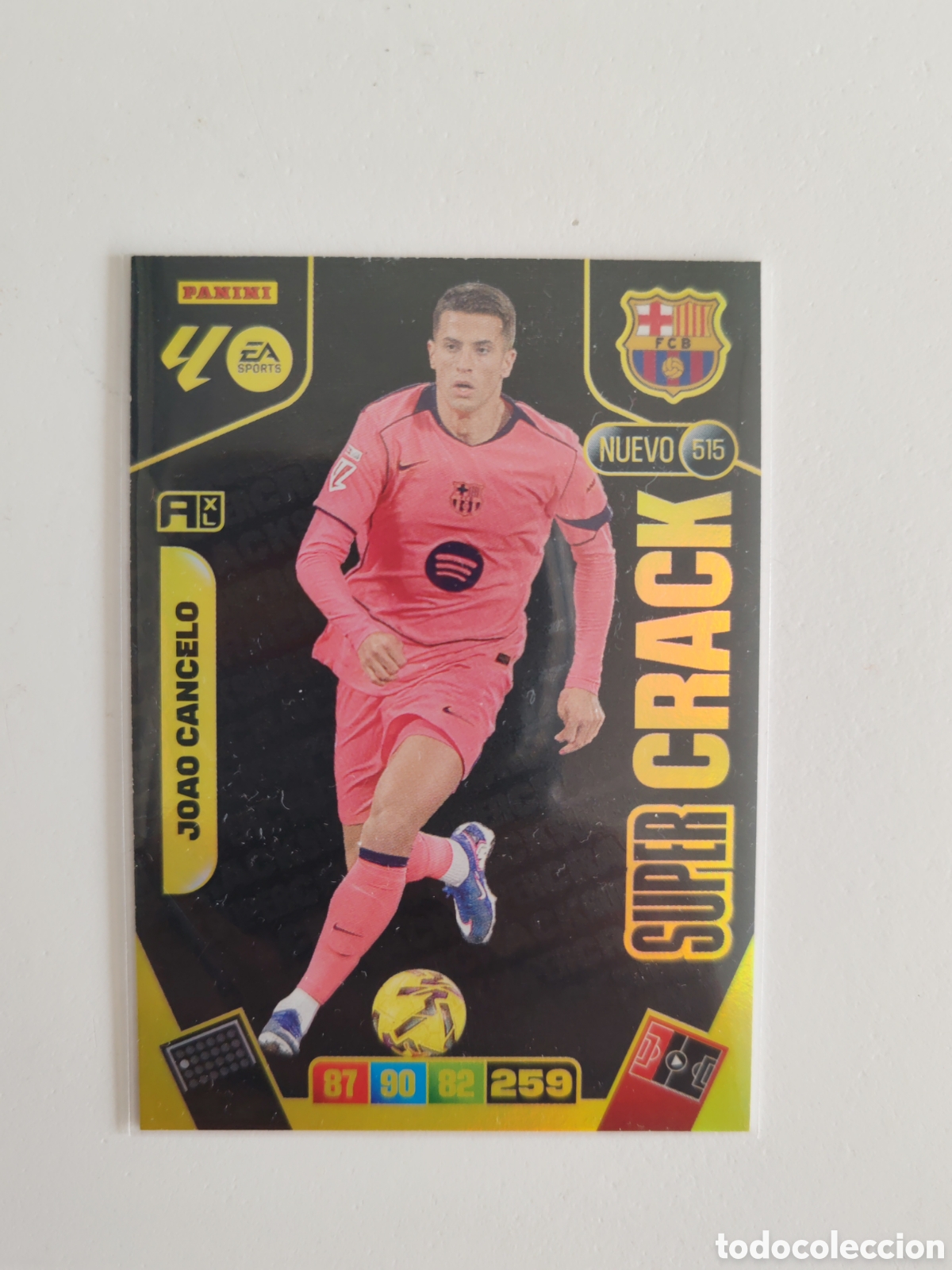 Cromos de f&uacute;tbol: Cromo super crack Joao Cancelo 515 barcelona Adrenalyn 2025 2026 25 26