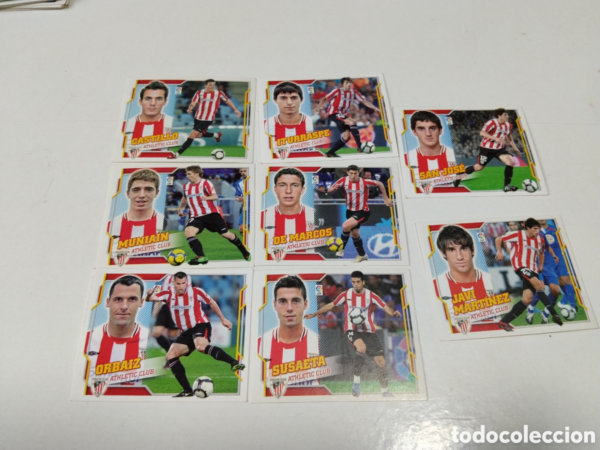 Cromos de f&uacute;tbol: 8 Cromos Athletic Club 2010-2011
