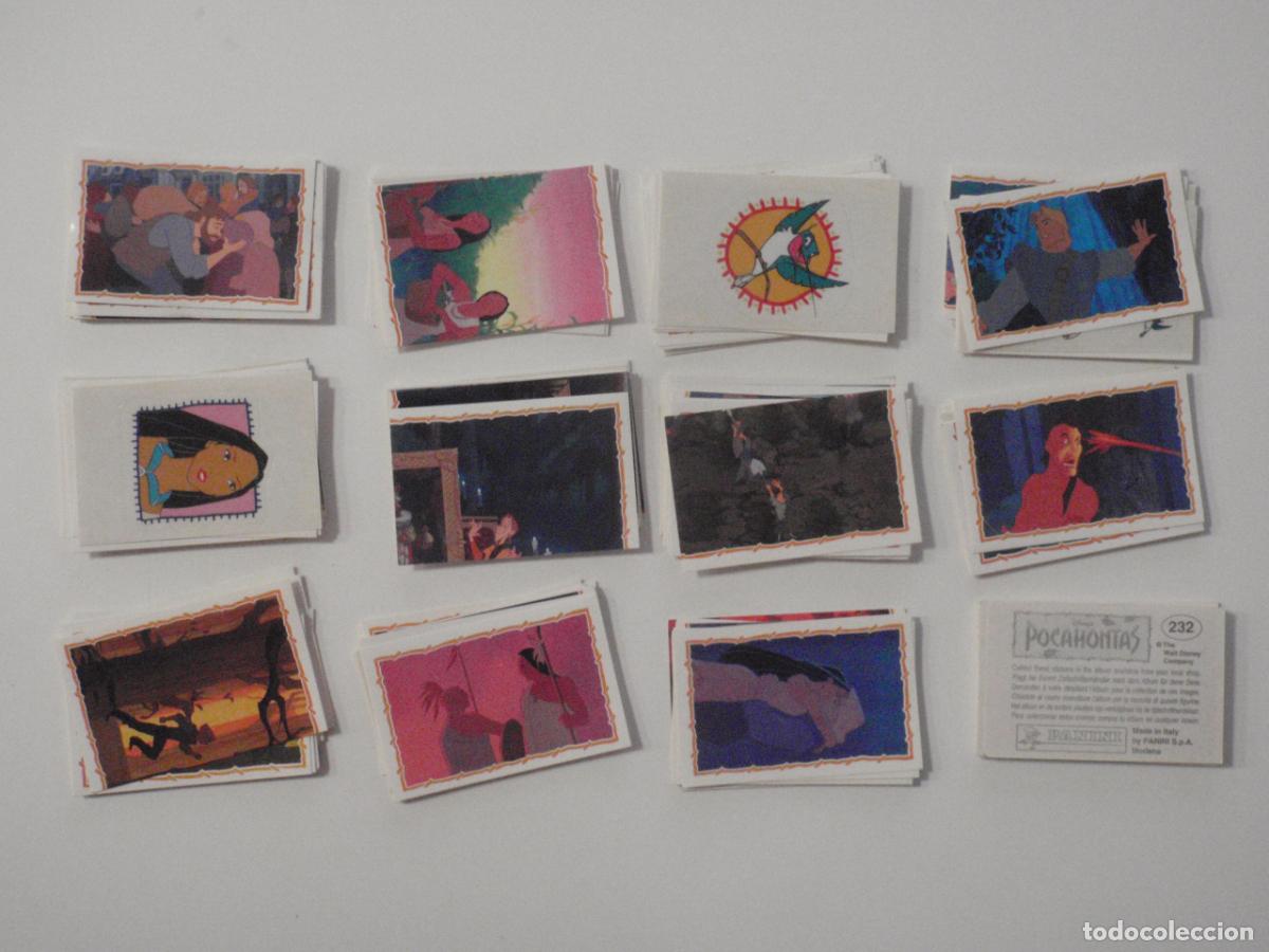 Cromos de f&uacute;tbol: LOTE 200 cromos POCAHONTAS diferentes y sin pegar. PANINI STICKERS a&ntilde;o 1995