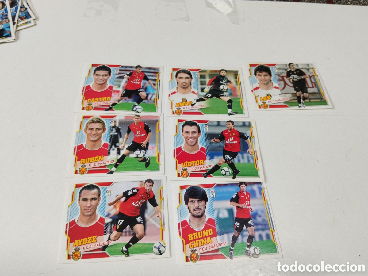 Cromos de f&uacute;tbol: 7 Cromos R.C.D. MALLORCA 2010-2011