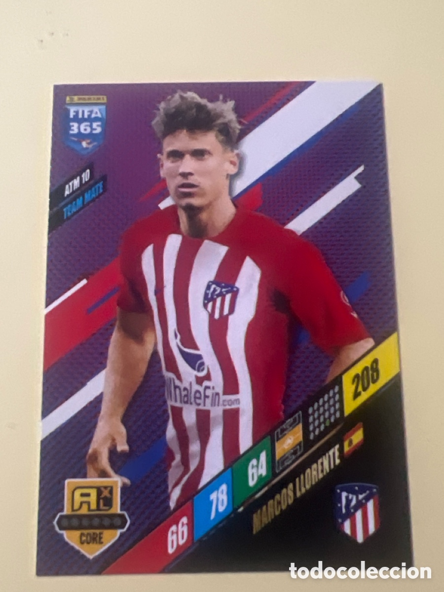 Figurine di Calcio: C9667. CROMO CARD ADRENALYN XL FIFA 365 PANINI 2024. ATL&Eacute;TICO MADRID ATM 10 MARCOS LLORENTE