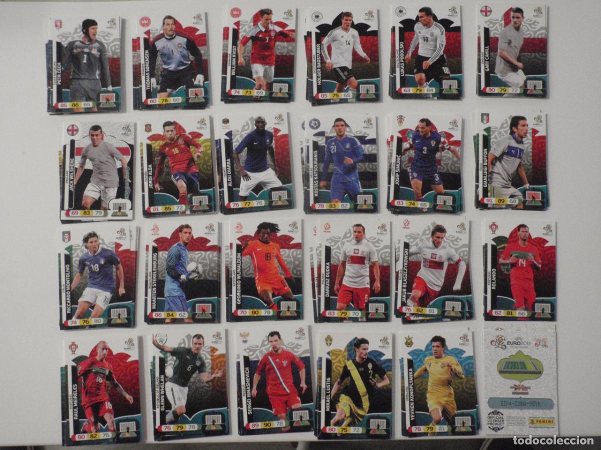 Cromos de f&uacute;tbol: Fichas LOTE 162 cromos diferentes. Trading Cards UEFA EURO 2012 ADRENALYN XL de PANINI. 12