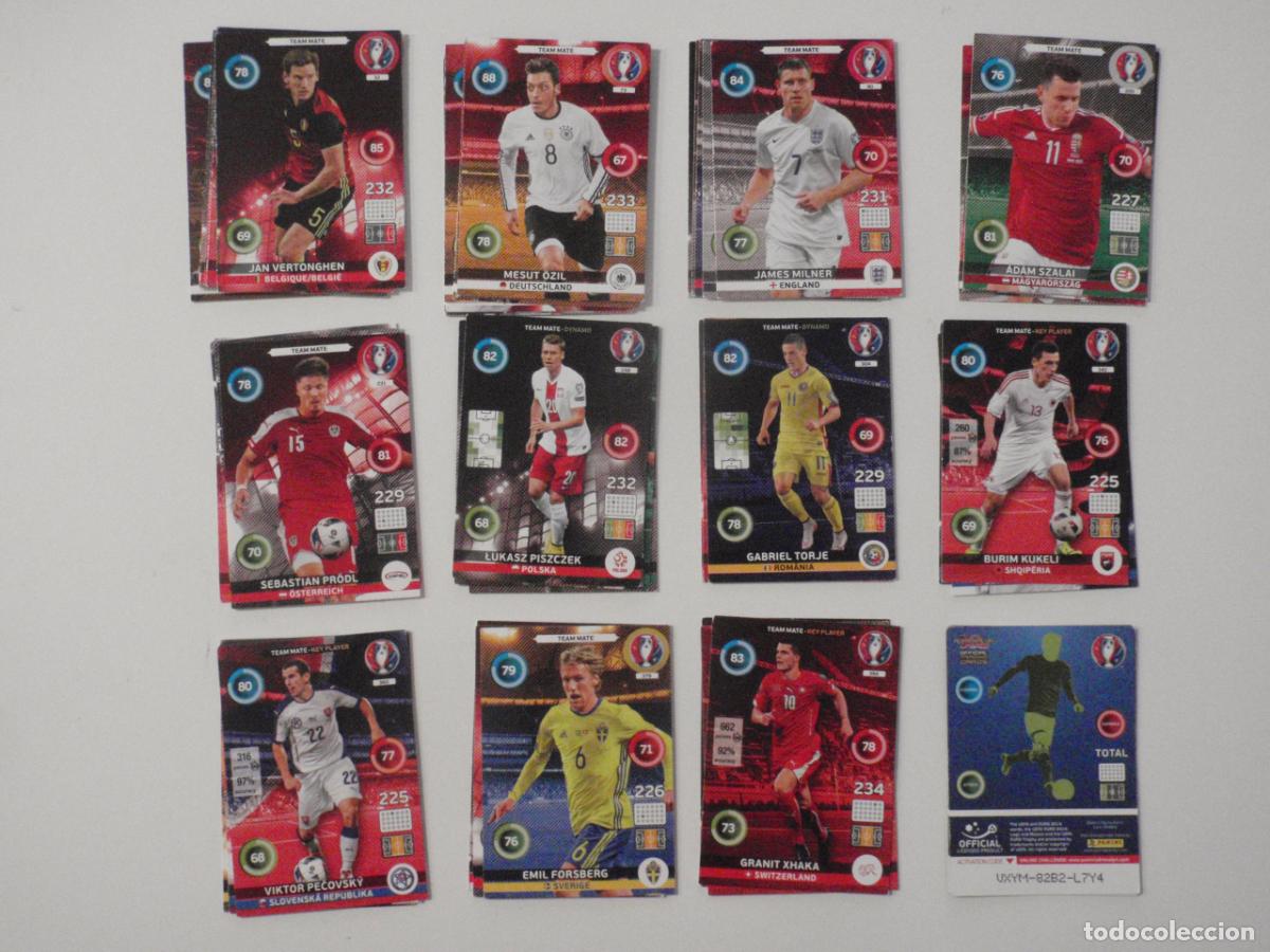 Cromos de f&uacute;tbol: Fichas LOTE 50 cromos diferentes. Trading Cards UEFA EURO 2016 ADRENALYN XL de PANINI. 16