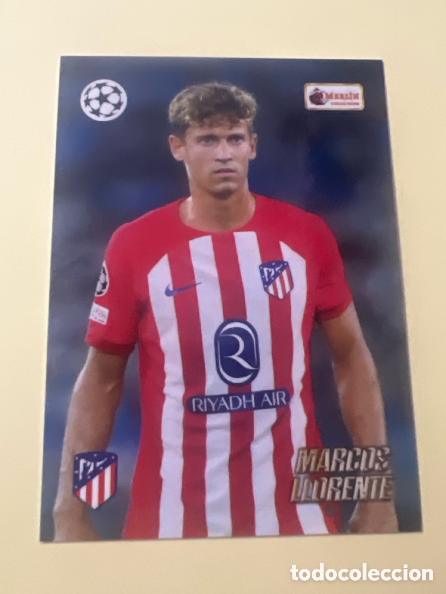 Cromos de f&uacute;tbol: C9671. N&ordm; 51 Marcos Llorente Current Stars Atl&eacute;tico de Madrid Merlin Heritage 23 24