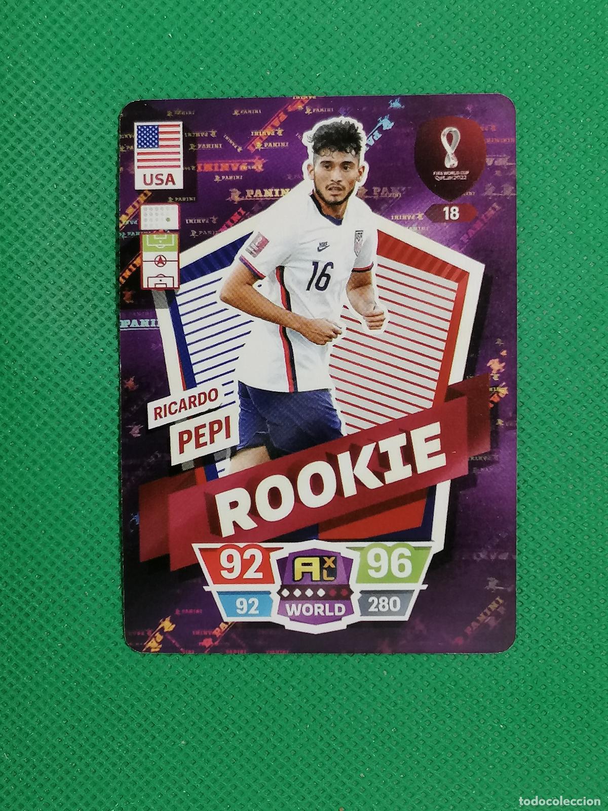 Cromos de f&uacute;tbol: RICARDO PEPI USA ⚽ WORLD FOOTBALL STARS QATAR CARD FANCARD ⚽