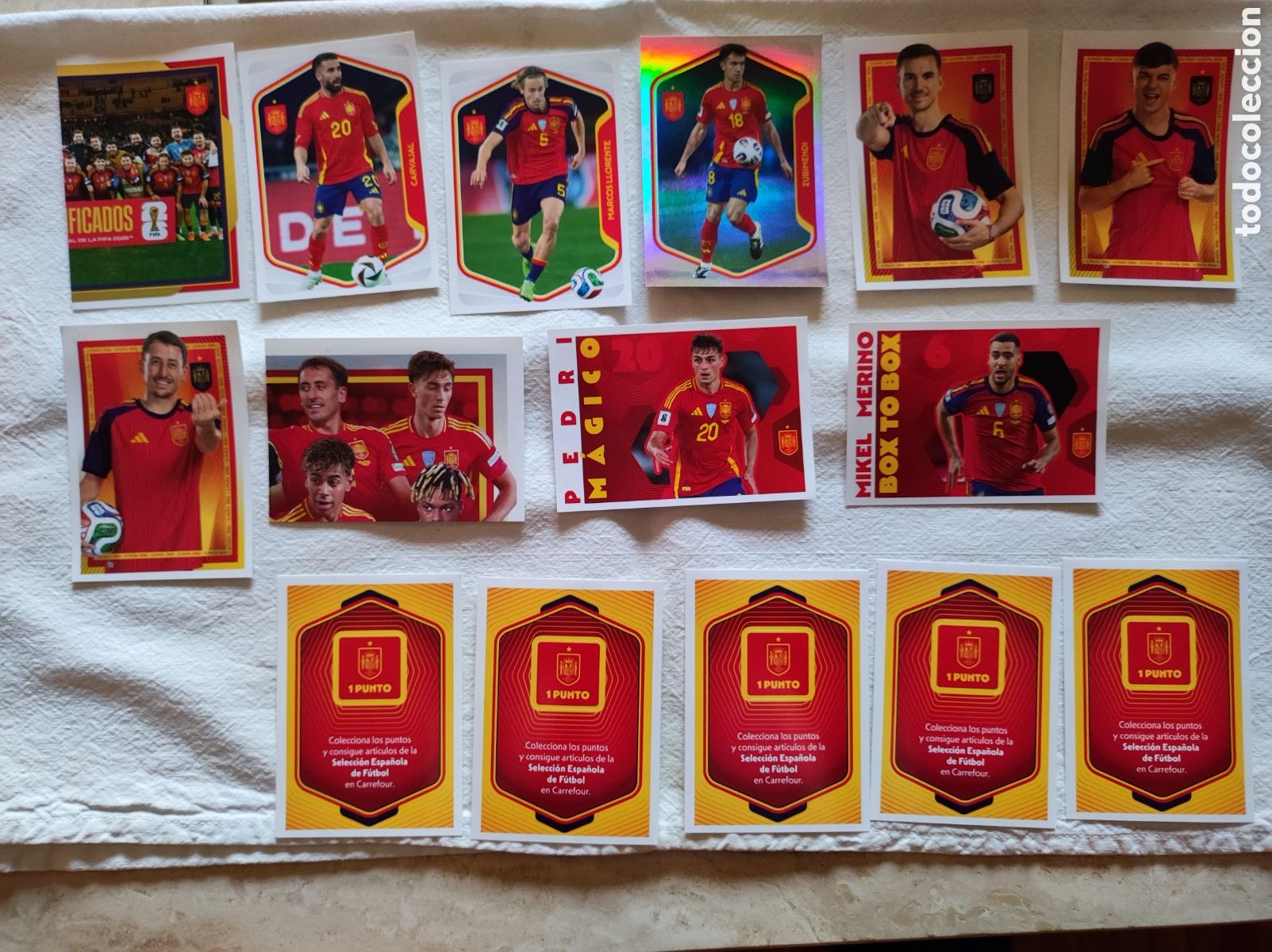 Cromos de f&uacute;tbol: CROMOS SELECCION ESPA&Ntilde;OLA &rdquo;CARREFOUR&rdquo;