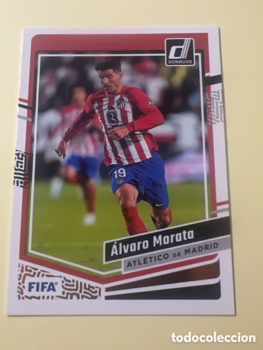 Cromos de f&uacute;tbol: C9673. 111 ALVARO MORATA ATLETICO DE MADRID PANINI DONRUSS SOCCER 23 24 2023 2024 NO LIGA ESTE