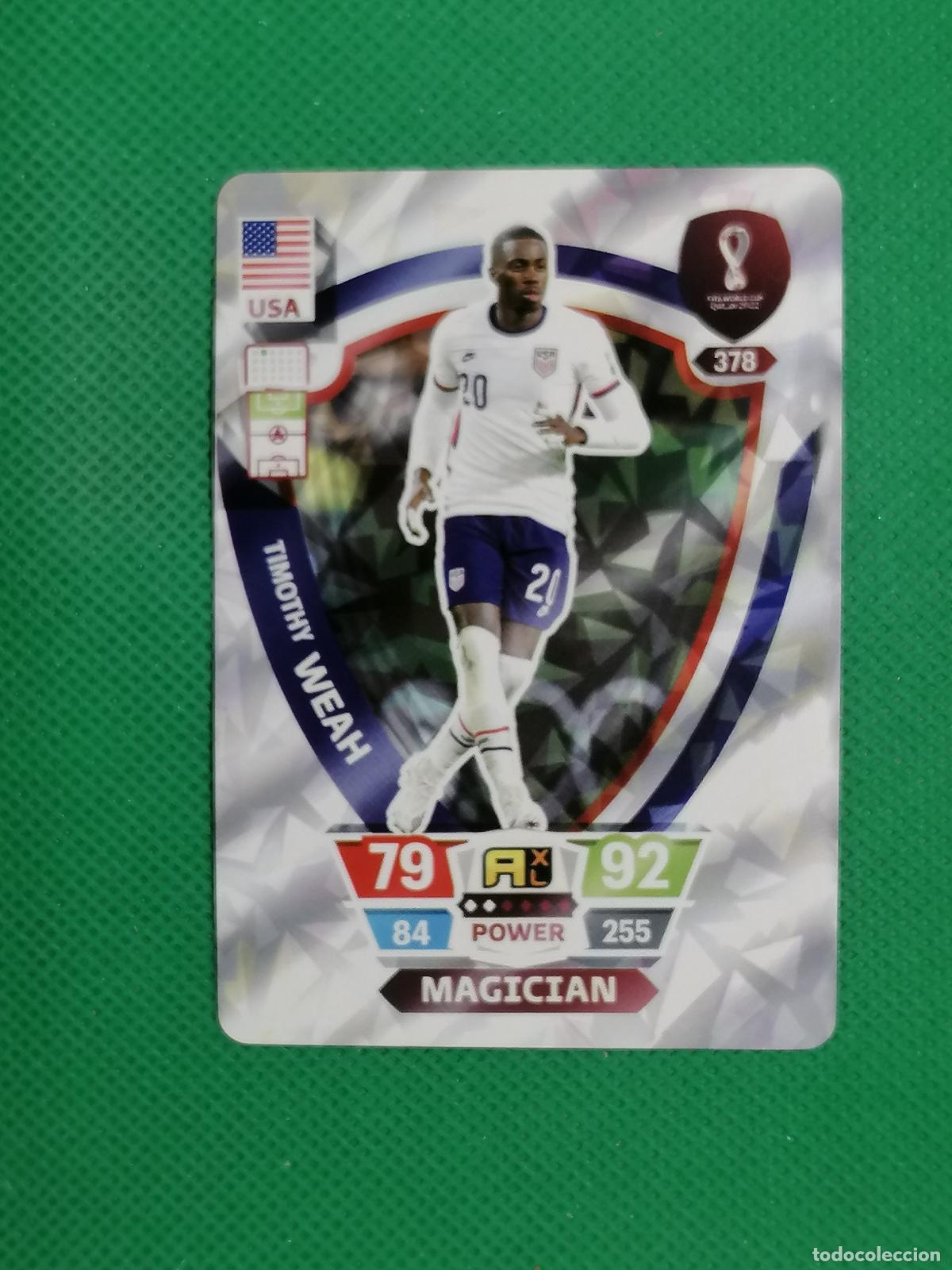 Cromos de f&uacute;tbol: TIMOTHY WEAH USA ⚽ WORLD FOOTBALL STARS QATAR CARD FANCARD ⚽