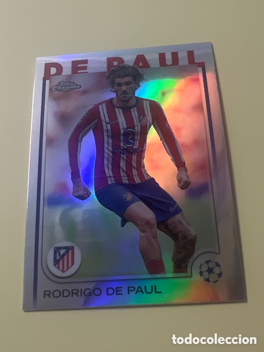 Cromos de f&uacute;tbol: C9676. 192 Rodrigo de Paul Atl&eacute;tico de Madrid Topps UEFA Clubs Competitions Chrome 24 25