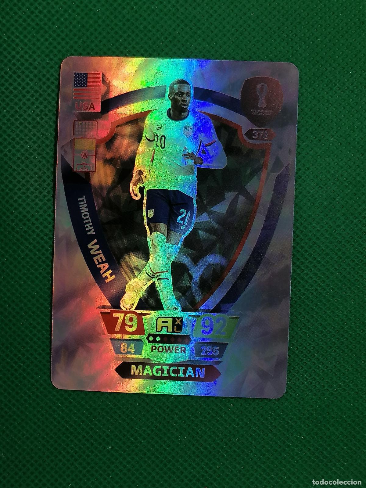 Cromos de f&uacute;tbol: TIMOTHY WEAH USA BRILLANTE ⚽ WORLD FOOTBALL STARS QATAR CARD FANCARD ⚽