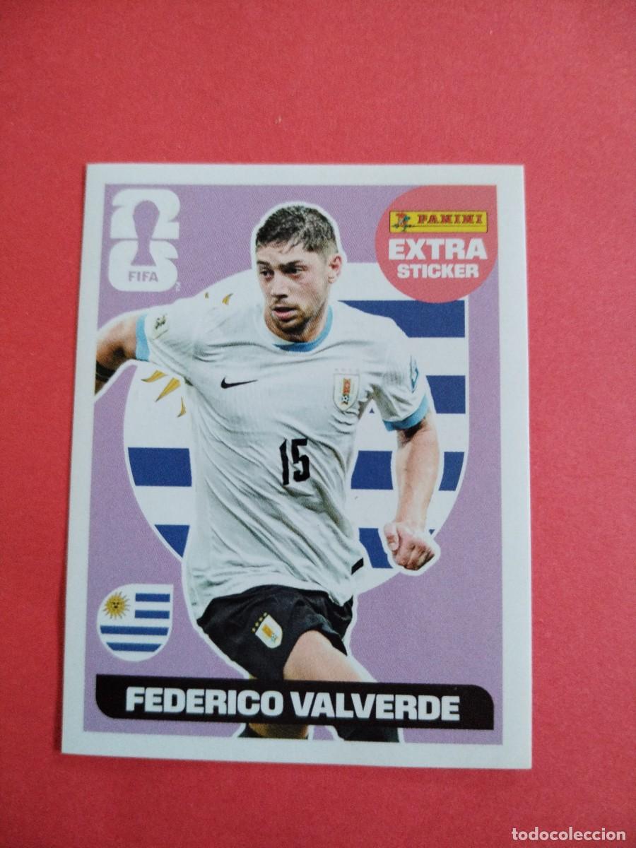 Cromos de f&uacute;tbol: EXTRA STICKER MUNDIAL 2026 BASE FEDERICO VALVERDE