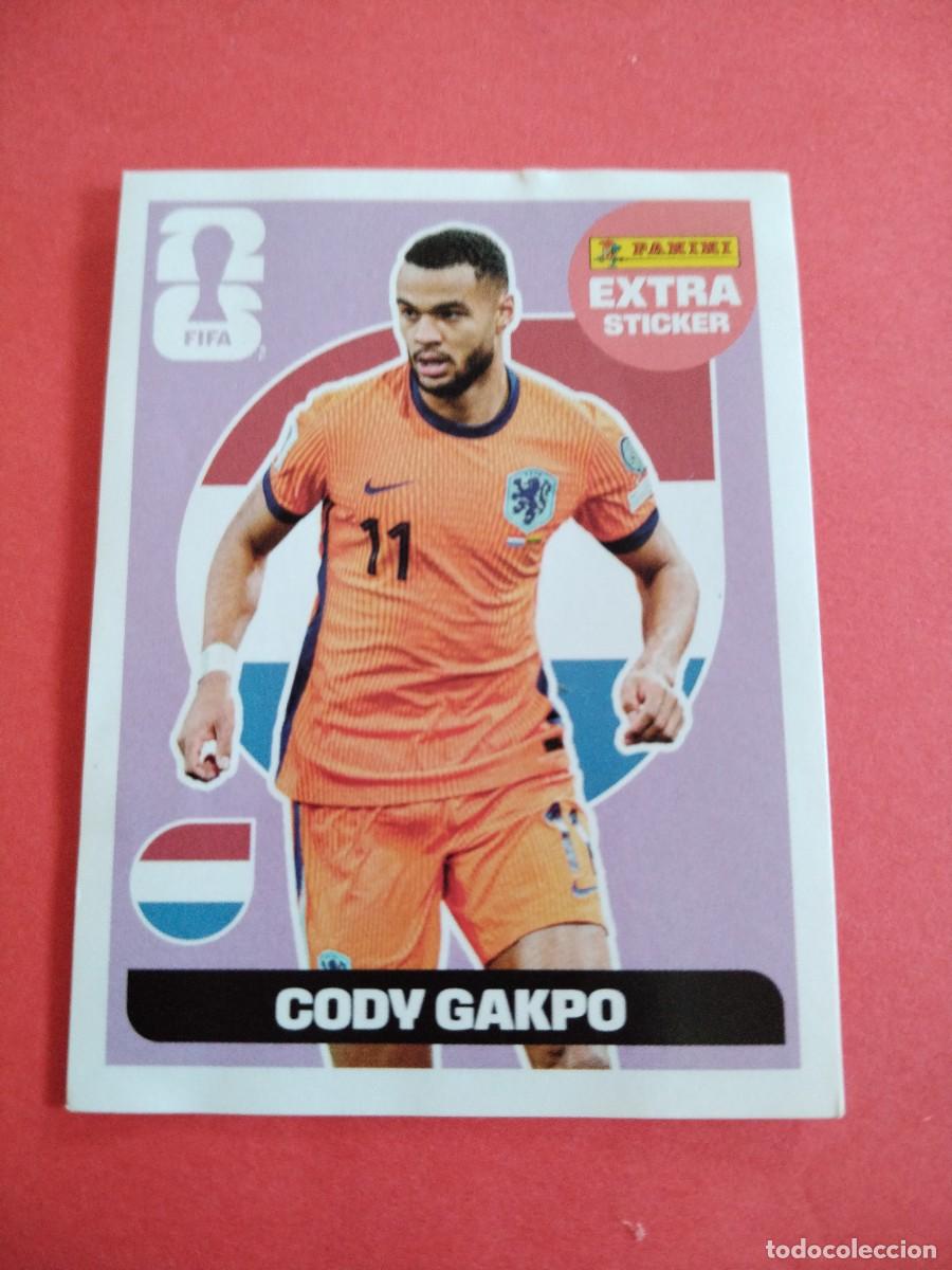 Cromos de f&uacute;tbol: EXTRA STICKER MUNDIAL 2026 BASE CODY GAKPO