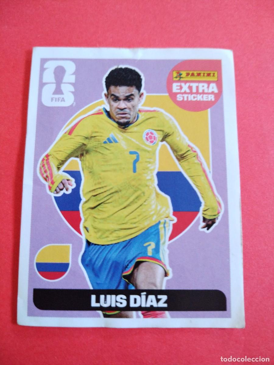 Cromos de f&uacute;tbol: EXTRA STICKER MUNDIAL 2026 BASE LUIS DIAZ