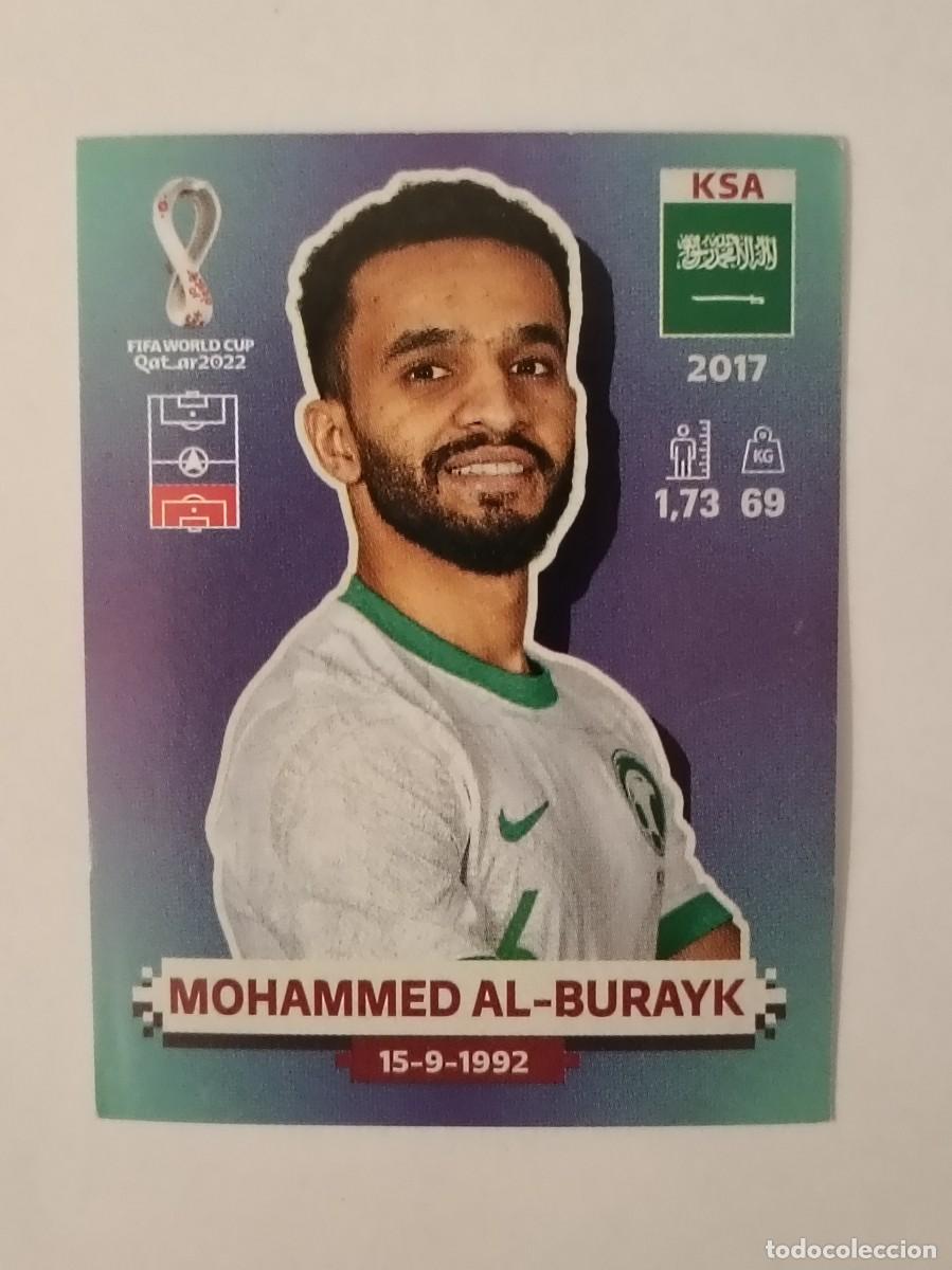 Fu&szlig;ball-Sticker: #KSA 7 MOHAMMED AL-BURAYK (ARABIA SAUDI) MUNDIAL QATAR 2022 PANINI