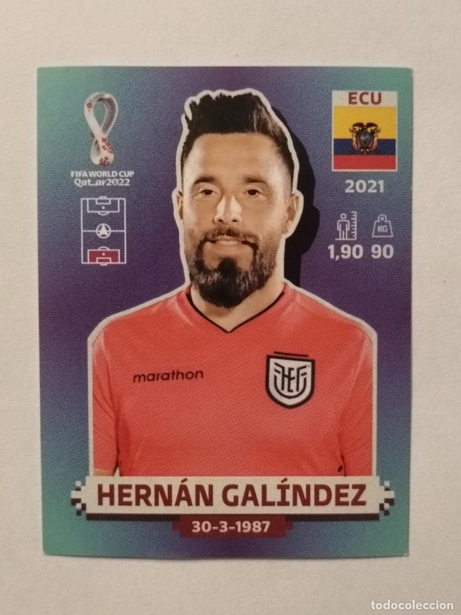 Cromos de Futebol: #ECU 3 HERNAN GALINDEZ (ECUADOR) MUNDIAL QATAR 2022 PANINI