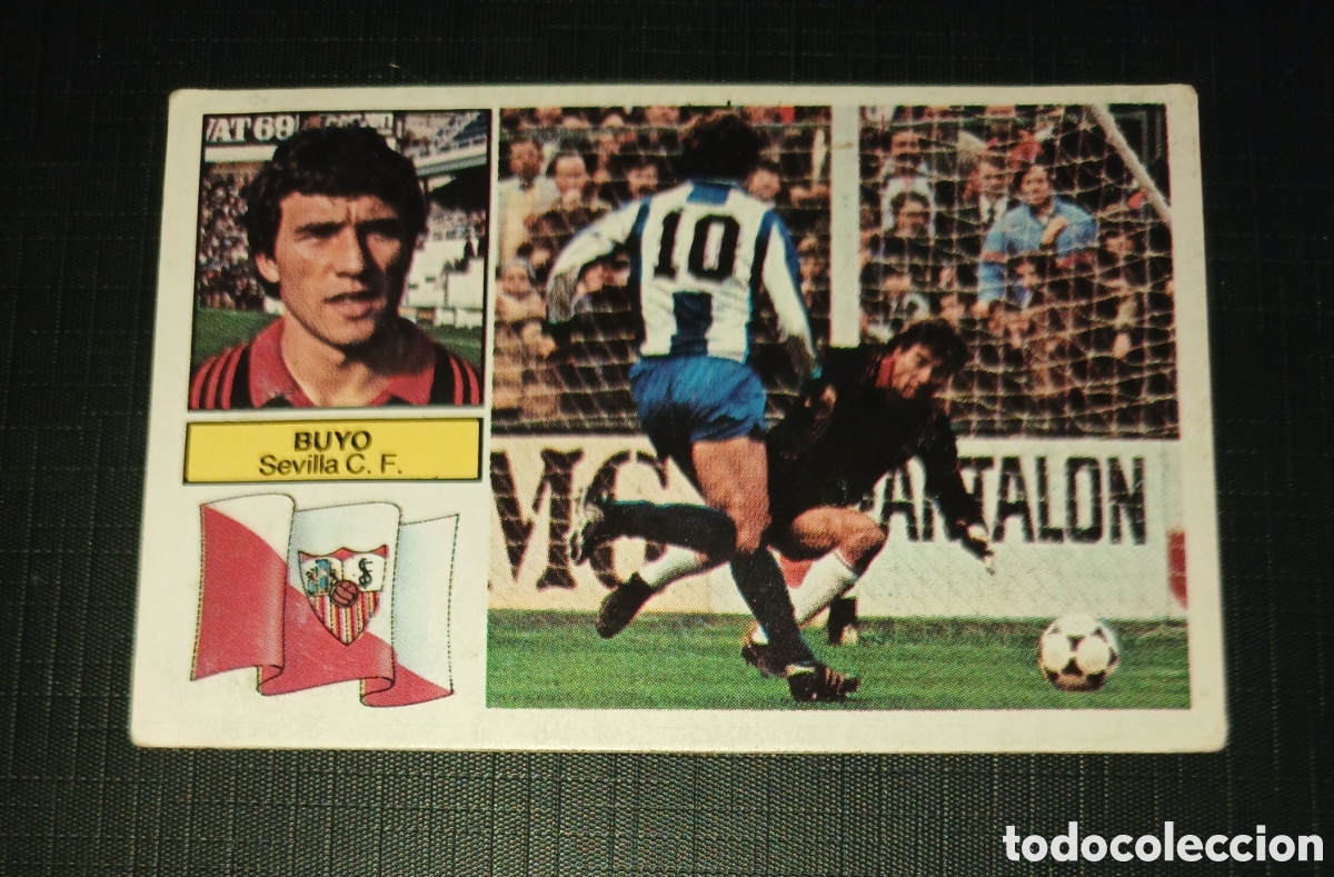 Cromos de Futebol: Cromo Buyo Sevilla C. F. Ed. Este Liga 1982 1983 82-83 despegado