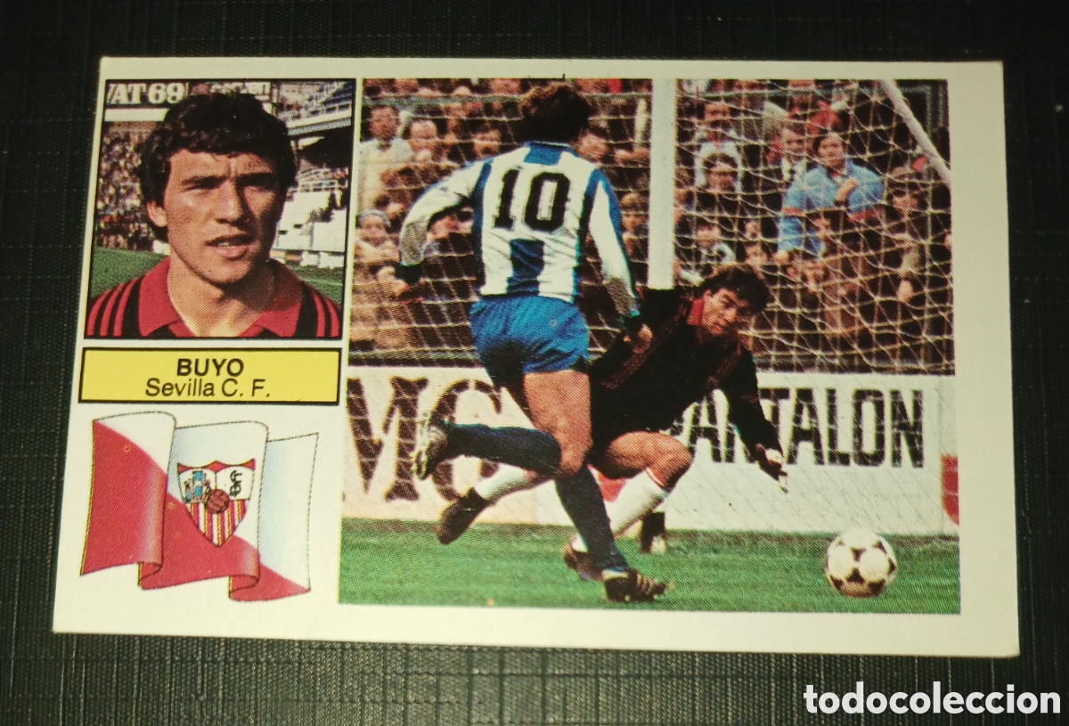 Cartes &agrave; collectionner de Football: Cromo Buyo Sevilla C. F. Ed. Este Liga 1982 1983 82-83 Sin pegar, nunca pegado