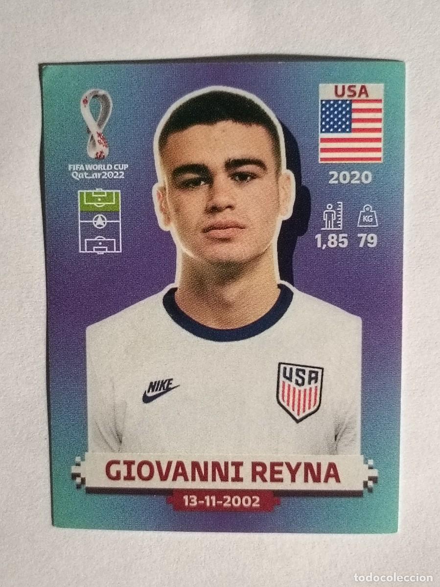 Cartes &agrave; collectionner de Football: #USA 19 GIOVANNI REYNA (ESTADOS UNIDOS) MUNDIAL QATAR 2022 PANINI
