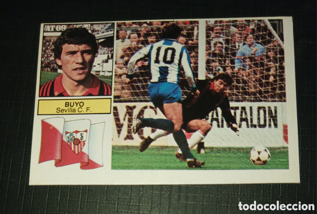 Cartes &agrave; collectionner de Football: Cromo Buyo Sevilla C. F. Ed. Este Liga 1982 1983 82-83 Sin pegar, nunca pegado