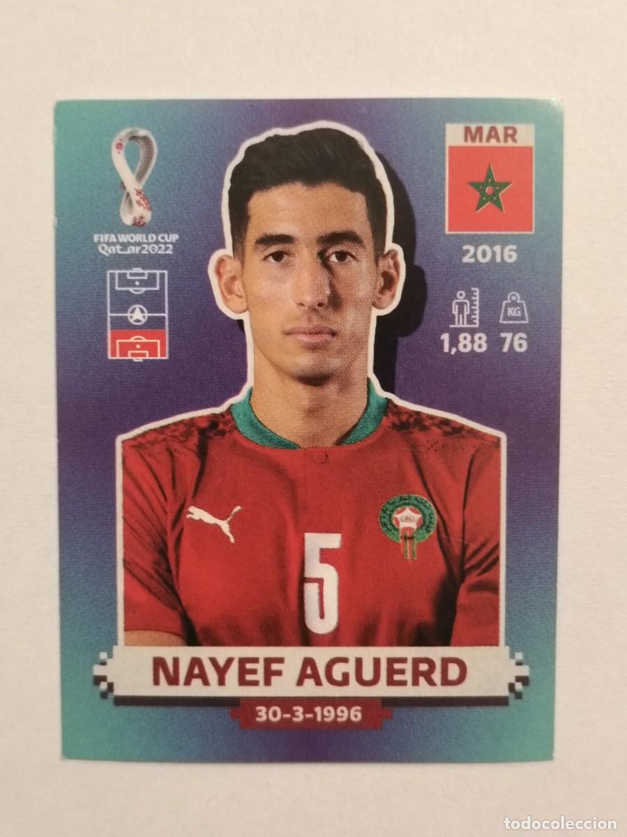 Cromos de f&uacute;tbol: #MAR 5 NAYEF AGUERD (MARRUECOS) MUNDIAL QATAR 2022 PANINI