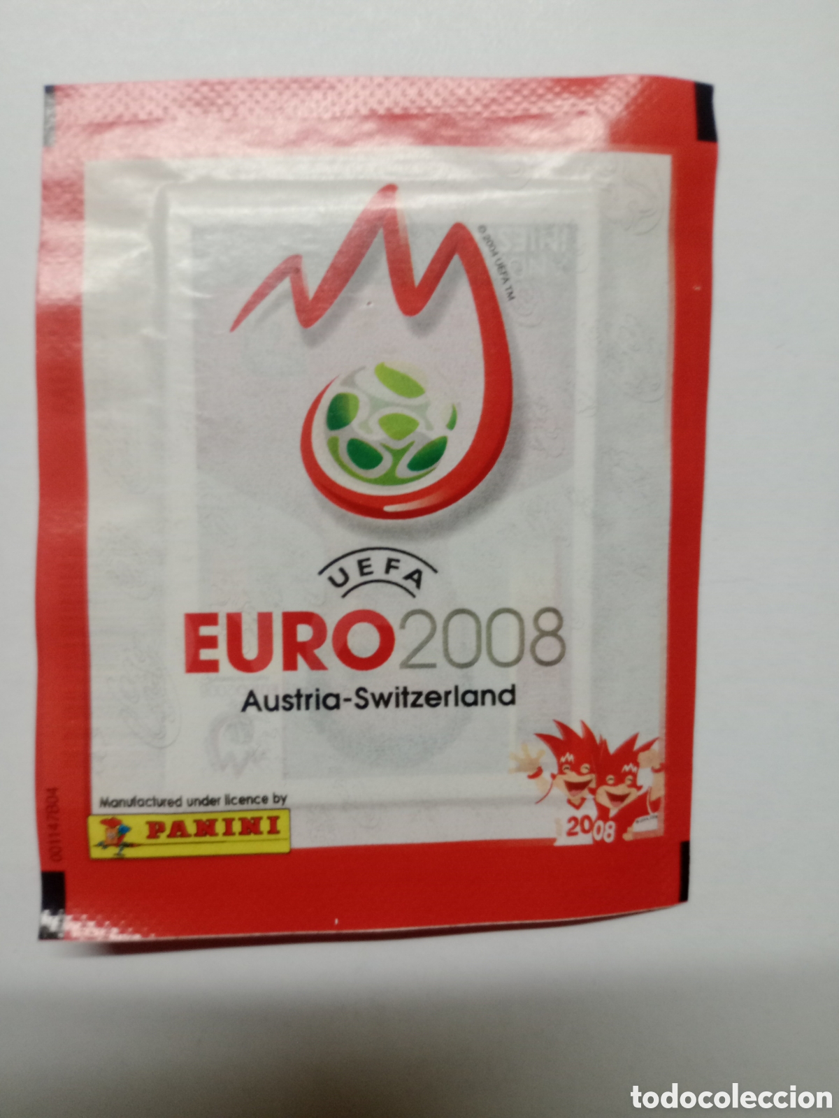 Cromos de f&uacute;tbol: SOBRE DE CROMOS SIN ABRIR EURO 2008 PANINI CON N&Uacute;MERO LATERAL