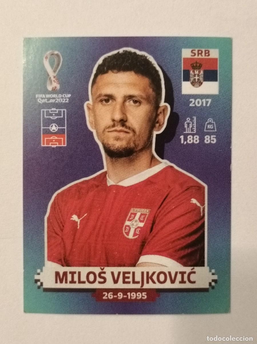 Cromos de f&uacute;tbol: #SRB 7 MILOS VELJKOVIC (SERBIA) MUNDIAL QATAR 2022 PANINI