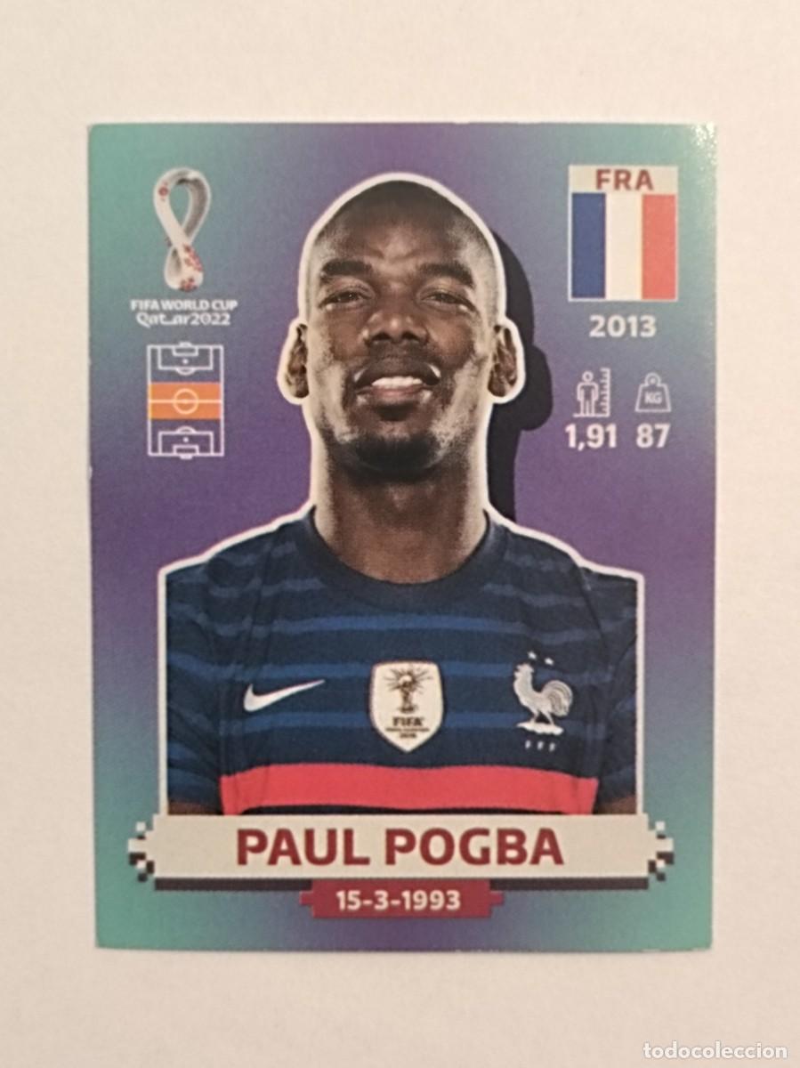 Cromos de f&uacute;tbol: #FRA 12 PAUL POGBA (FRANCIA) MUNDIAL QATAR 2022 PANINI
