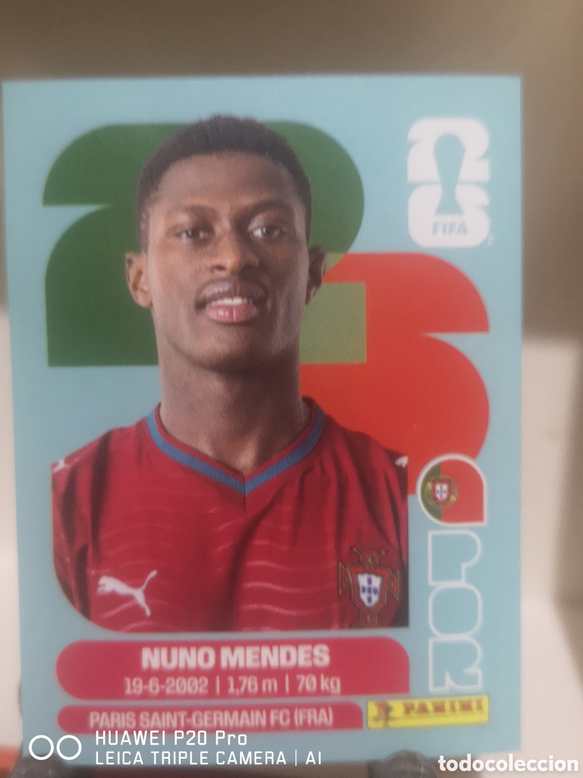 Cromos de f&uacute;tbol: FIFA WORLD CUP MUNDIAL 2026 NUNO MENDES - PORTUGAL - POR 7