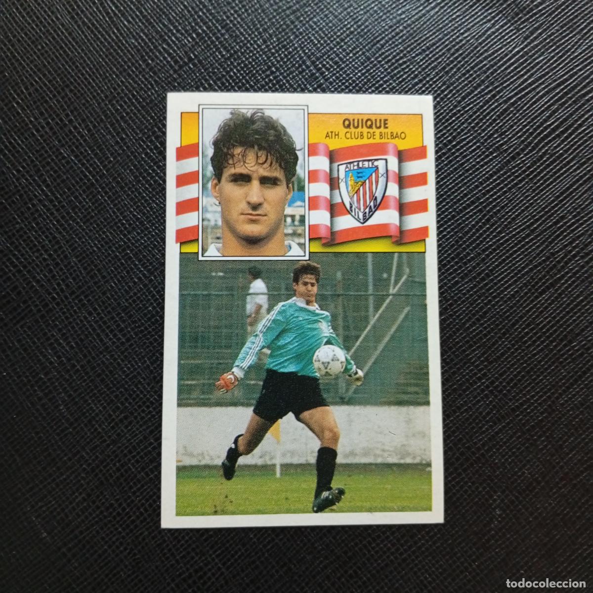 Cromos de f&uacute;tbol: QUIQUE BILBAO ESTE 1990 1991 CROMO FUTBOL LIGA 90 91 - SIN PEGAR - A37 PG505
