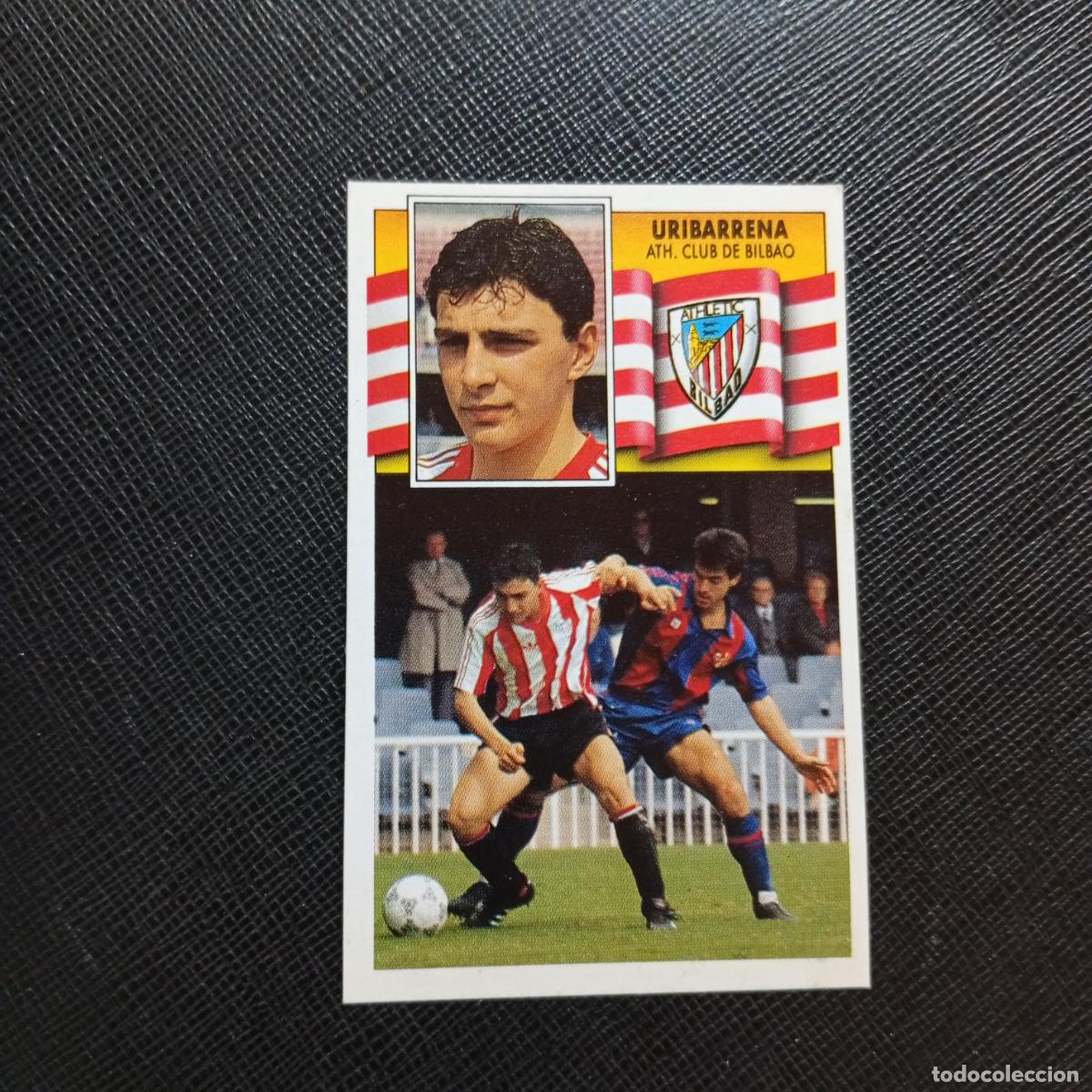 Cromos de f&uacute;tbol: URIBARRENA BILBAO ESTE 1990 1991 CROMO FUTBOL LIGA 90 91 - DESPEGADO - A37 PG505