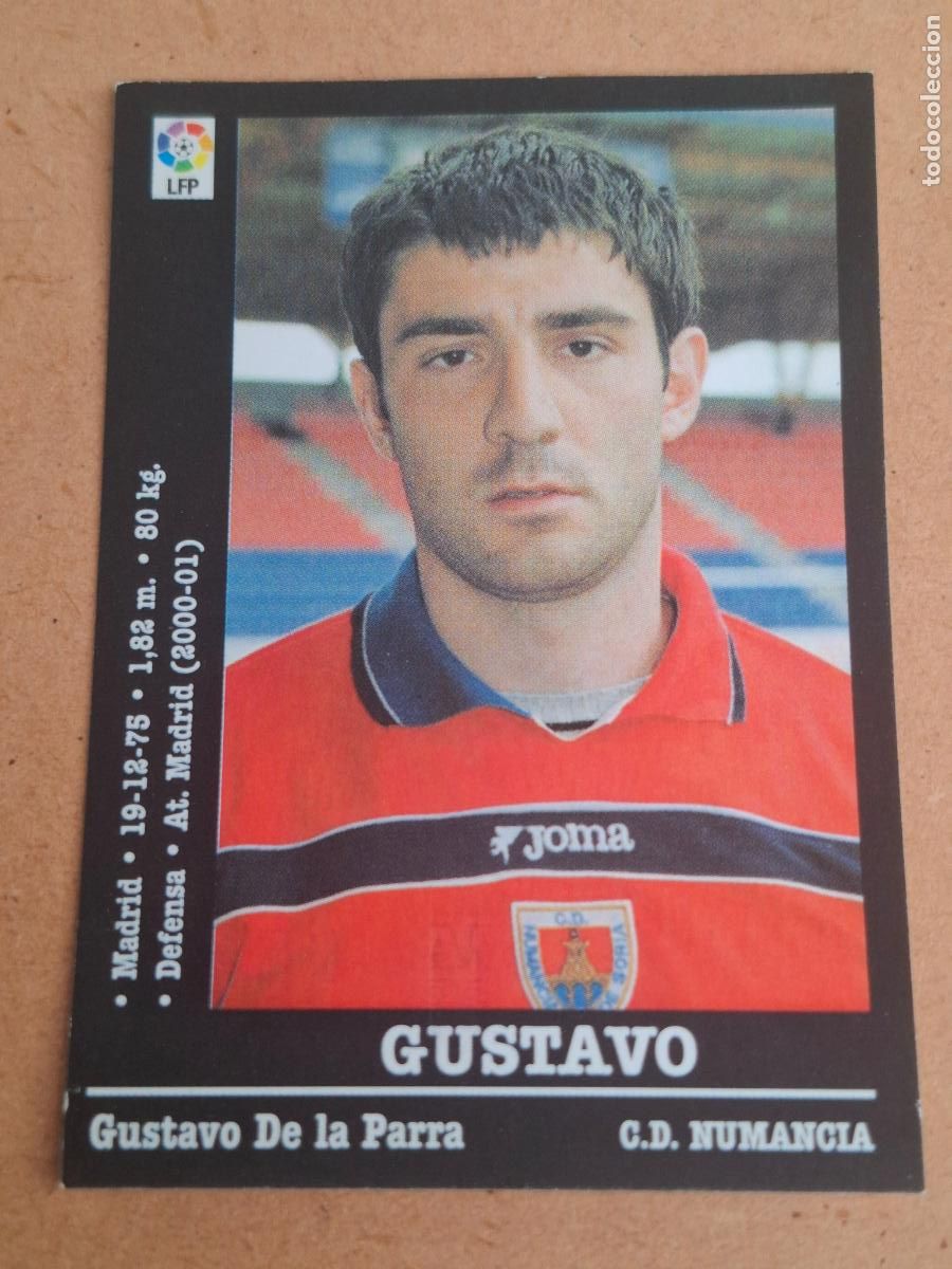 Cromos de f&uacute;tbol: PANINI LIGA 2000 2001 00 01 - 280A GUSTAVO - C.D. NUMANCIA ( NUNCA PEGADO )