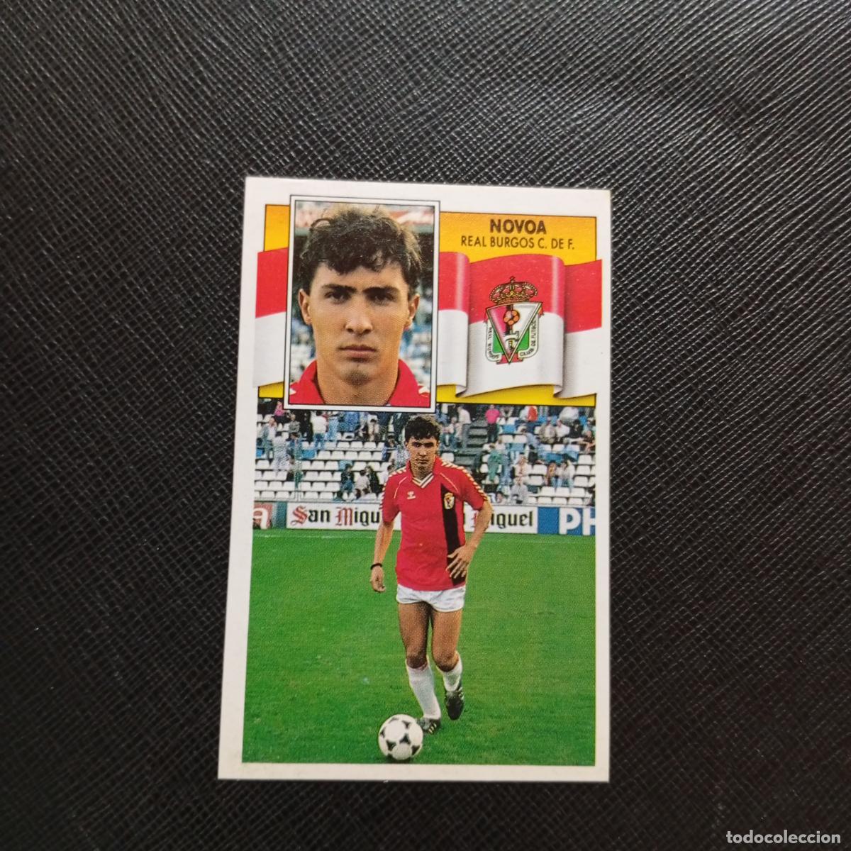 Cromos de f&uacute;tbol: NOVOA BURGOS ESTE 1990 1991 CROMO FUTBOL LIGA 90 91 - SIN PEGAR - A37 PG514