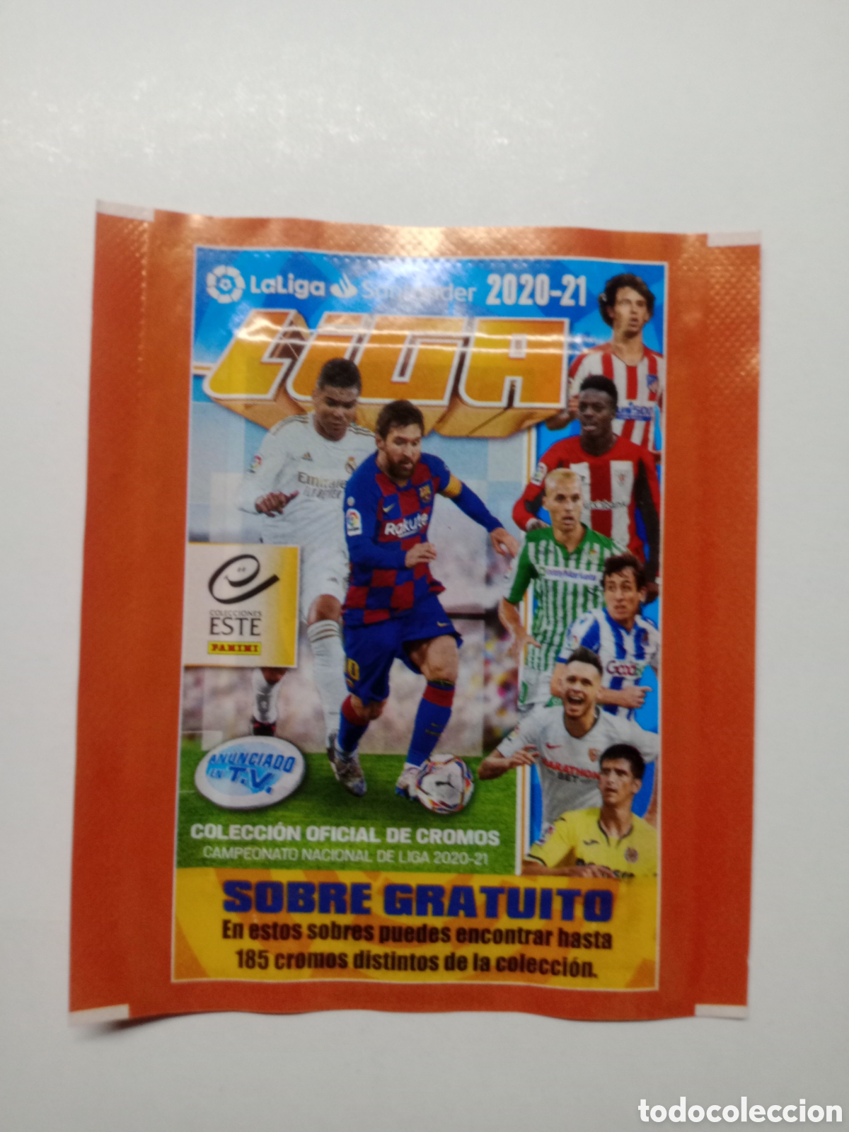Cromos de f&uacute;tbol: SOBRE DE CROMOS SIN ABRIR LIGA ESTE 2020-21 SOBRE GRATUITO