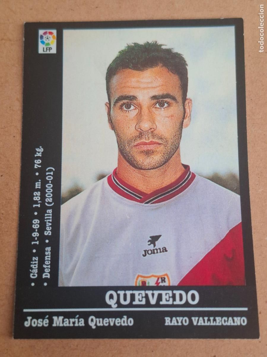 Cromos de f&uacute;tbol: PANINI LIGA 2000 2001 00 01 - 148A QUEVEDO - RAYO VALLECANO ( NUNCA PEGADO )