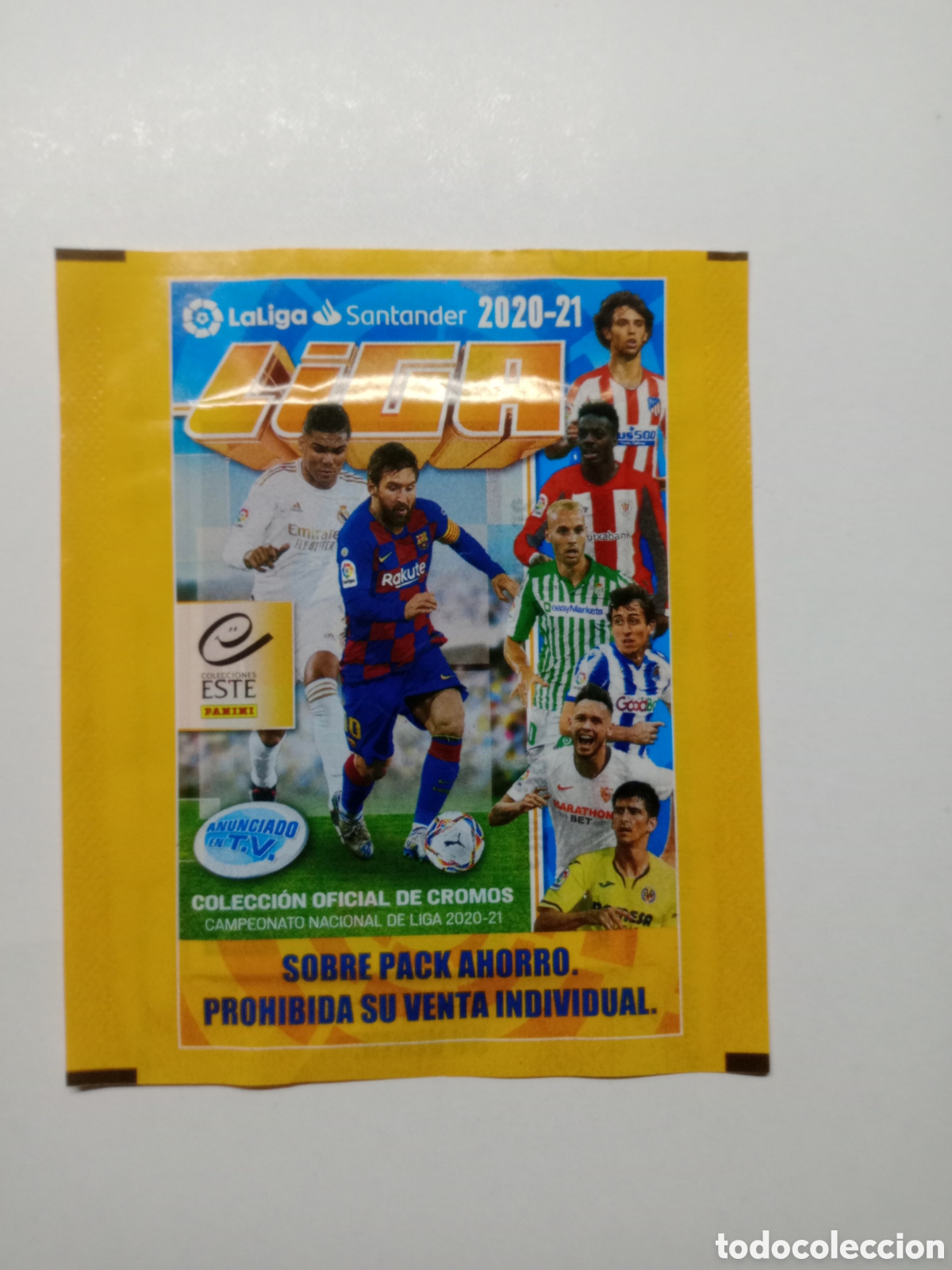 Cromos de f&uacute;tbol: SOBRE DE CROMOS SIN ABRIR LIGA ESTE 2020-21 PACK AHORRO