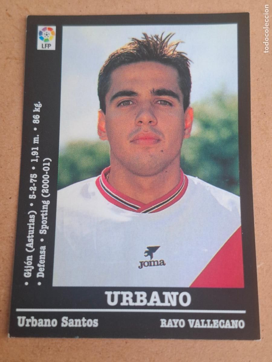 Cromos de f&uacute;tbol: PANINI LIGA 2000 2001 00 01 - 141A URBANO - RAYO VALLECANO ( NUNCA PEGADO )