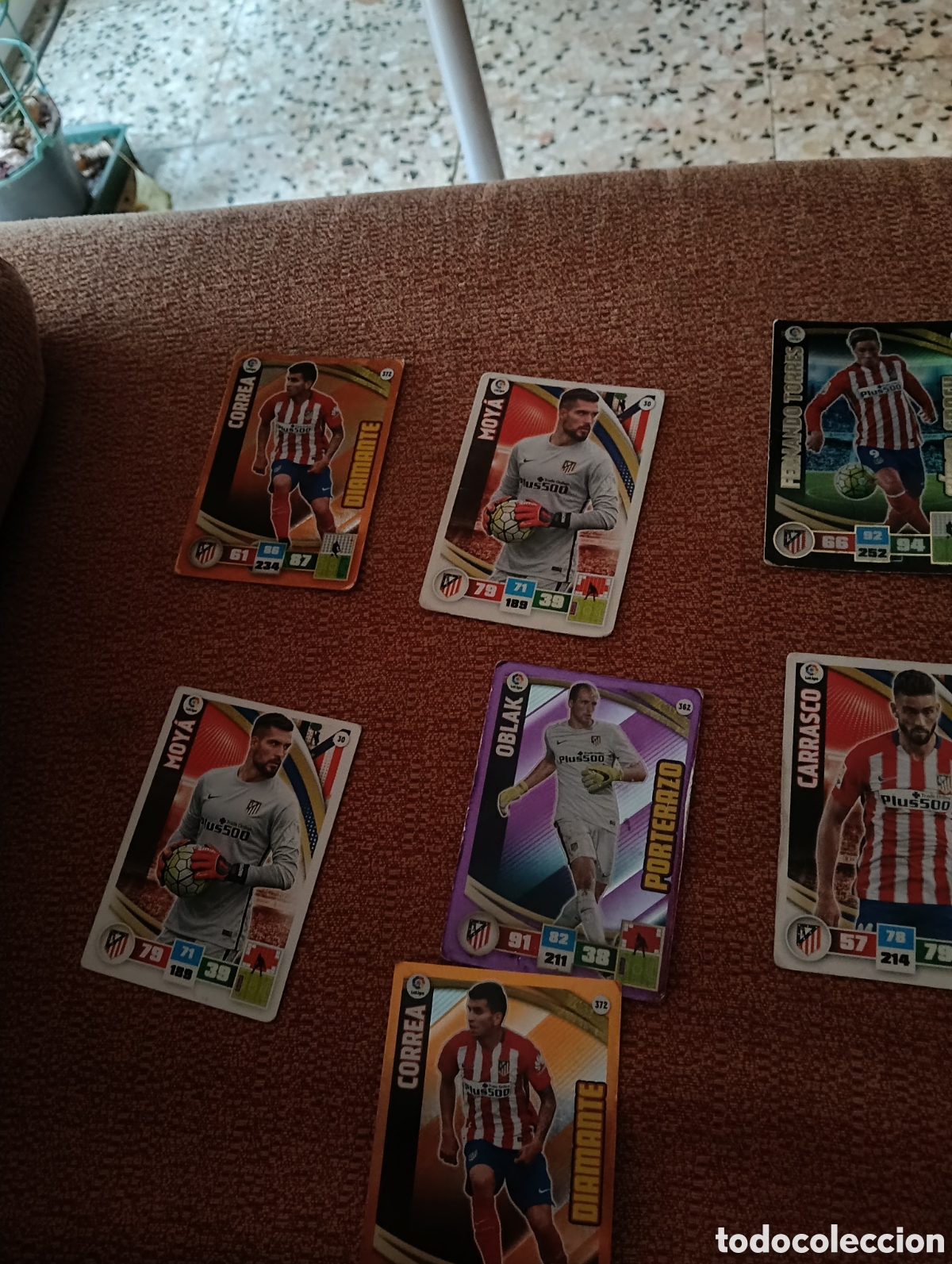 Cromos de f&uacute;tbol: PLANTILLA ATL&Eacute;TICO MADRID MEGACRACKS 2015 2016 PANINI. LOTE CROMOS F&Uacute;TBOL MEGA CRACKS MGK