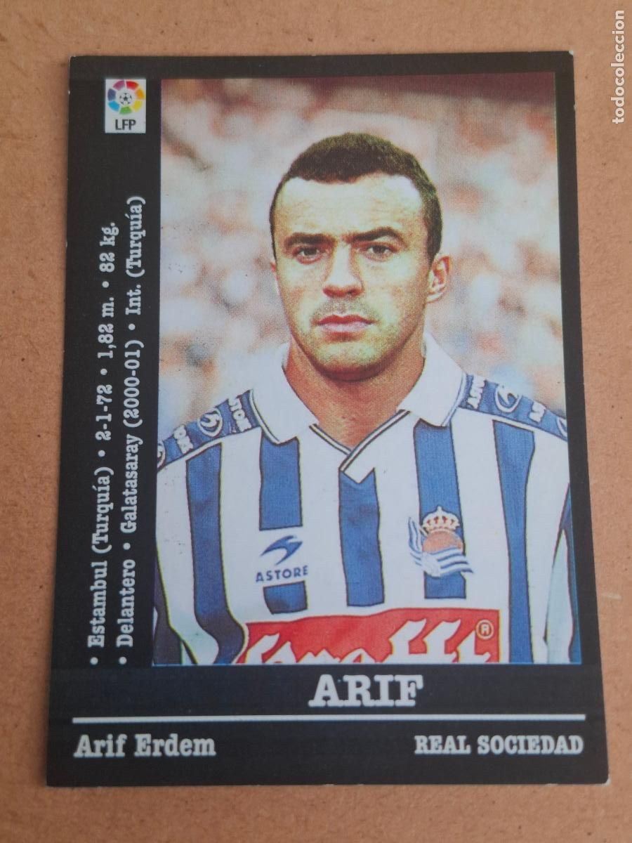 Cromos de f&uacute;tbol: PANINI LIGA 2000 2001 00 01 - ARIF ( &Uacute;LTIMO FICHAJE ) - REAL SOCIEDAD ( NUNCA PEGADO )