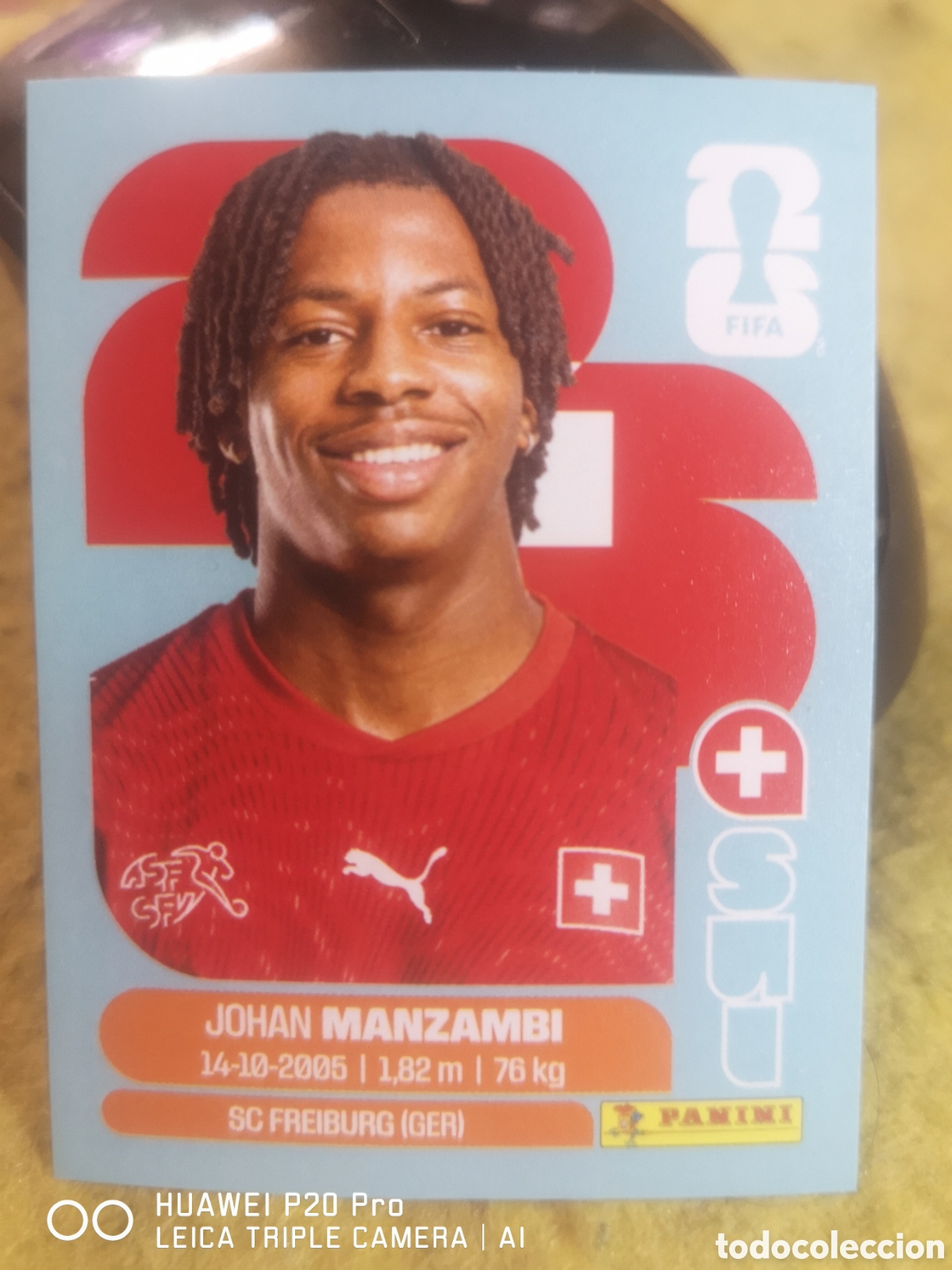 Cromos de f&uacute;tbol: FIFA WORLD CUP MUNDIAL 2026 MANZAMBI - SUI 15