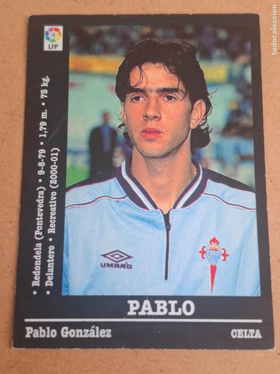 Cromos de f&uacute;tbol: PANINI LIGA 2000 2001 00 01 - 116A PABLO - R.C. CELTA ( NUNCA PEGADO )