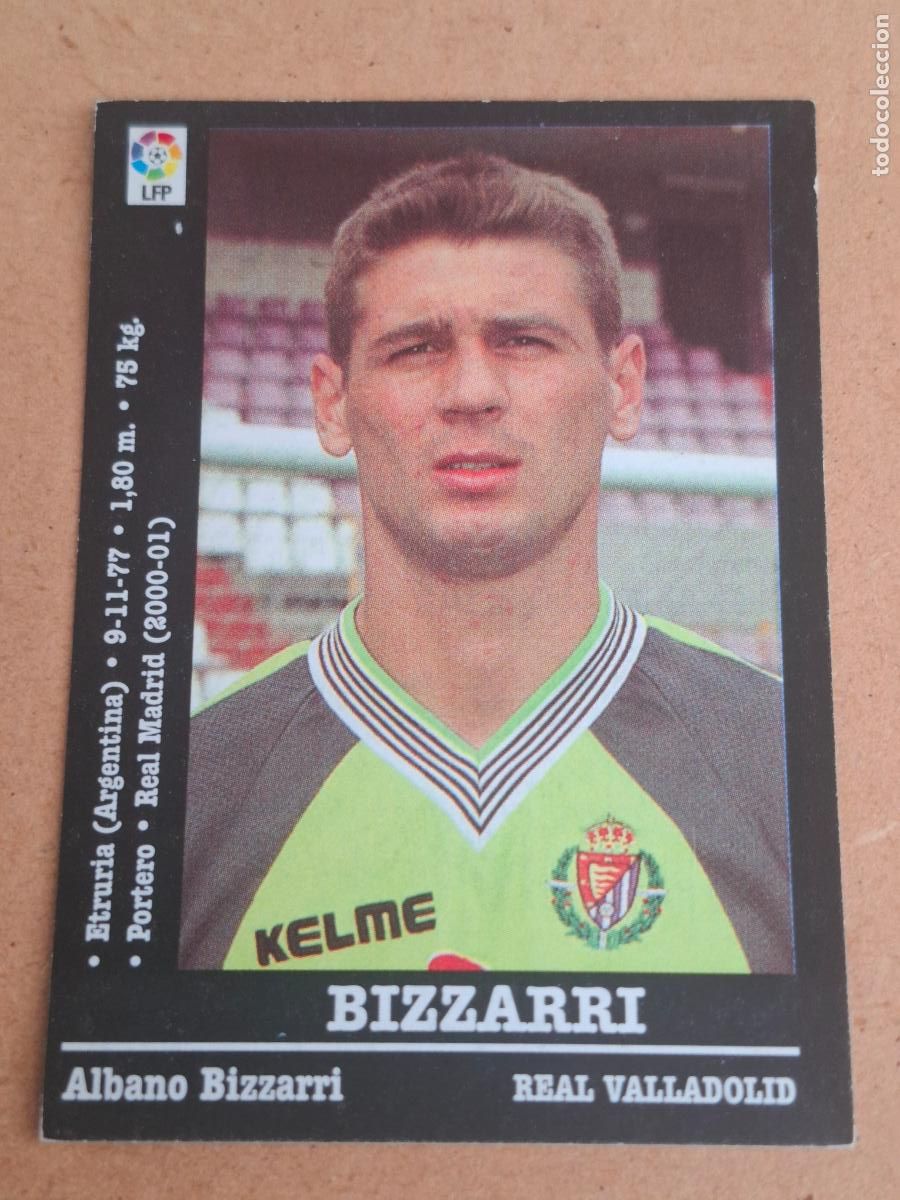 Cromos de f&uacute;tbol: PANINI LIGA 2000 2001 00 01 - 121A BIZARRI - REAL VALLADOLID ( NUNCA PEGADO )