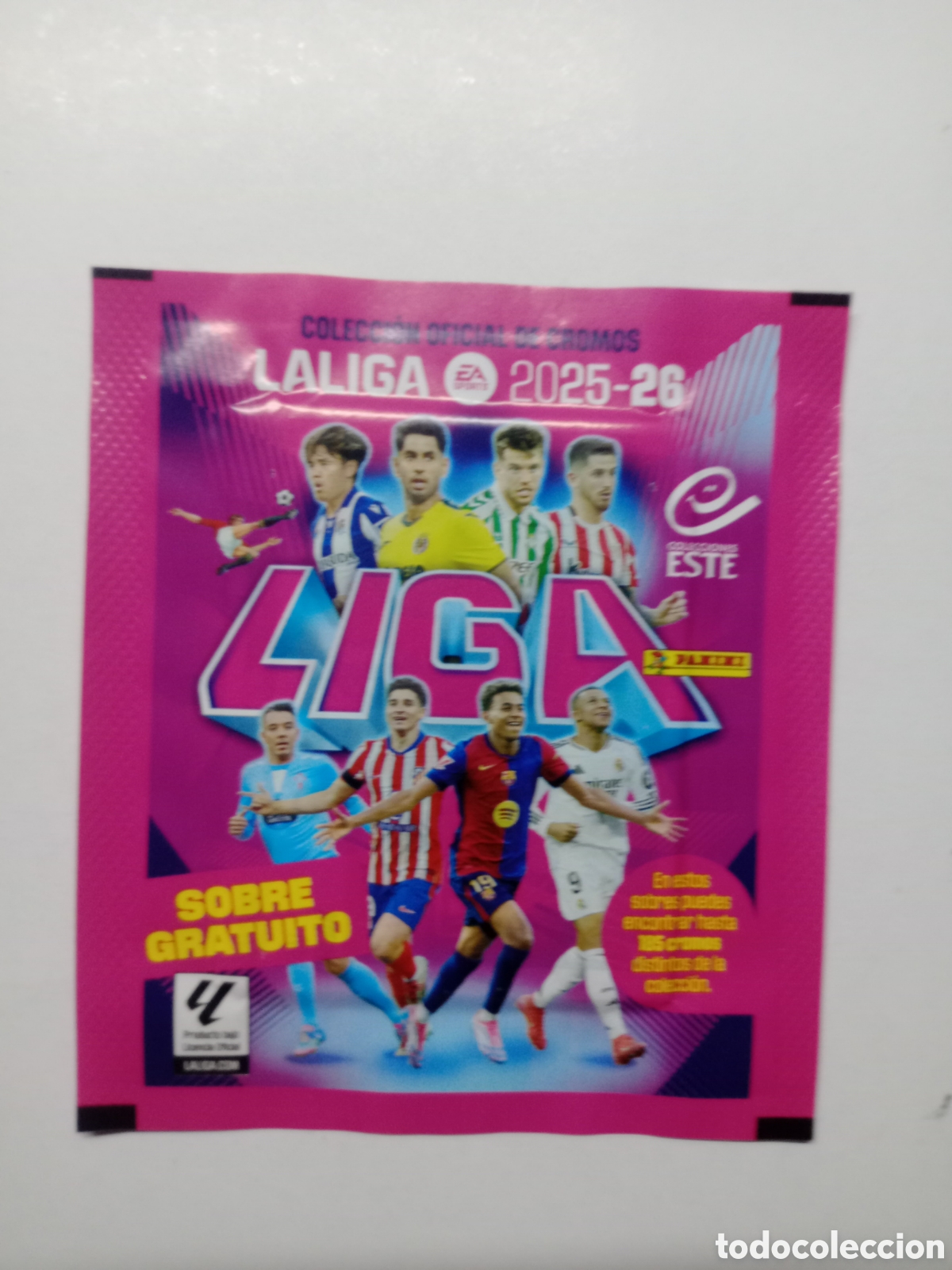 Cromos de f&uacute;tbol: SOBRE DE CROMOS SIN ABRIR LIGA ESTE 2025-26 GRATUITO