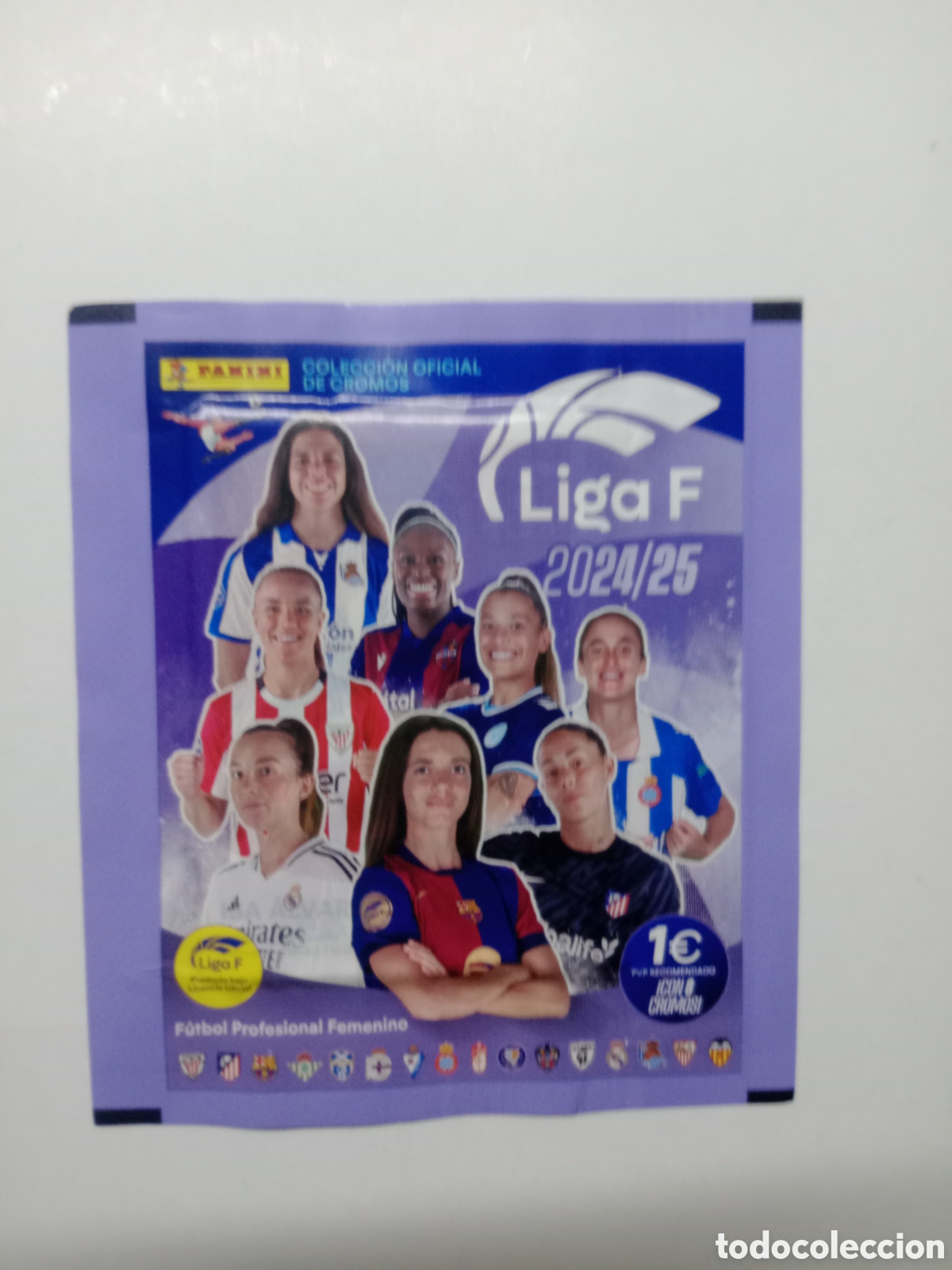 Cromos de f&uacute;tbol: SOBRE DE CROMOS SIN ABRIR LIGA F PANINI 2024-25