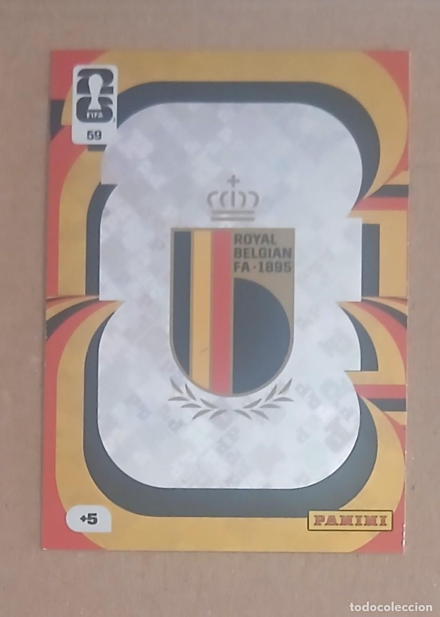 Cromos de f&uacute;tbol: CROMO n&ordm; 59 ESCUDO B&Eacute;LGICA ADRENALYN XL FIFA WORLD CUP 2026 DE PANINI. Nuevo.
