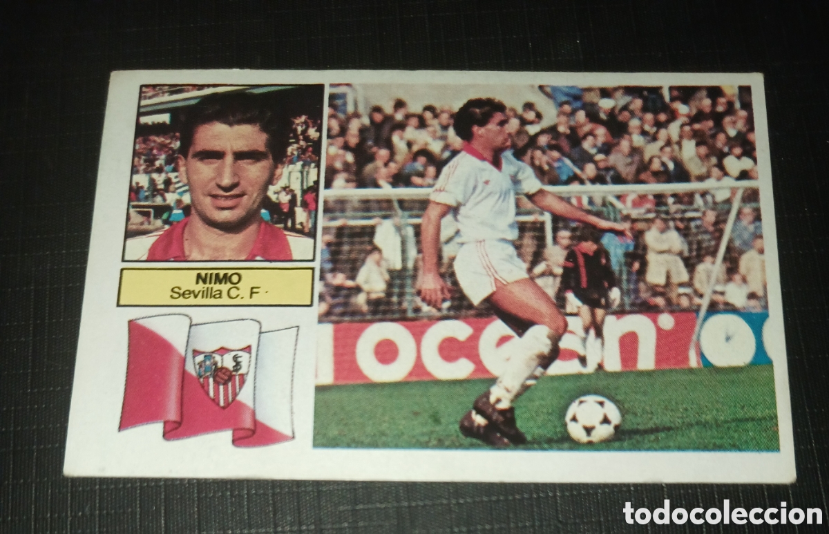 Cromos de f&uacute;tbol: Cromo L&oacute;pez Sevilla C. F. Ed. Este Liga 1982 1983 82-83 Sin pegar, nunca pegado
