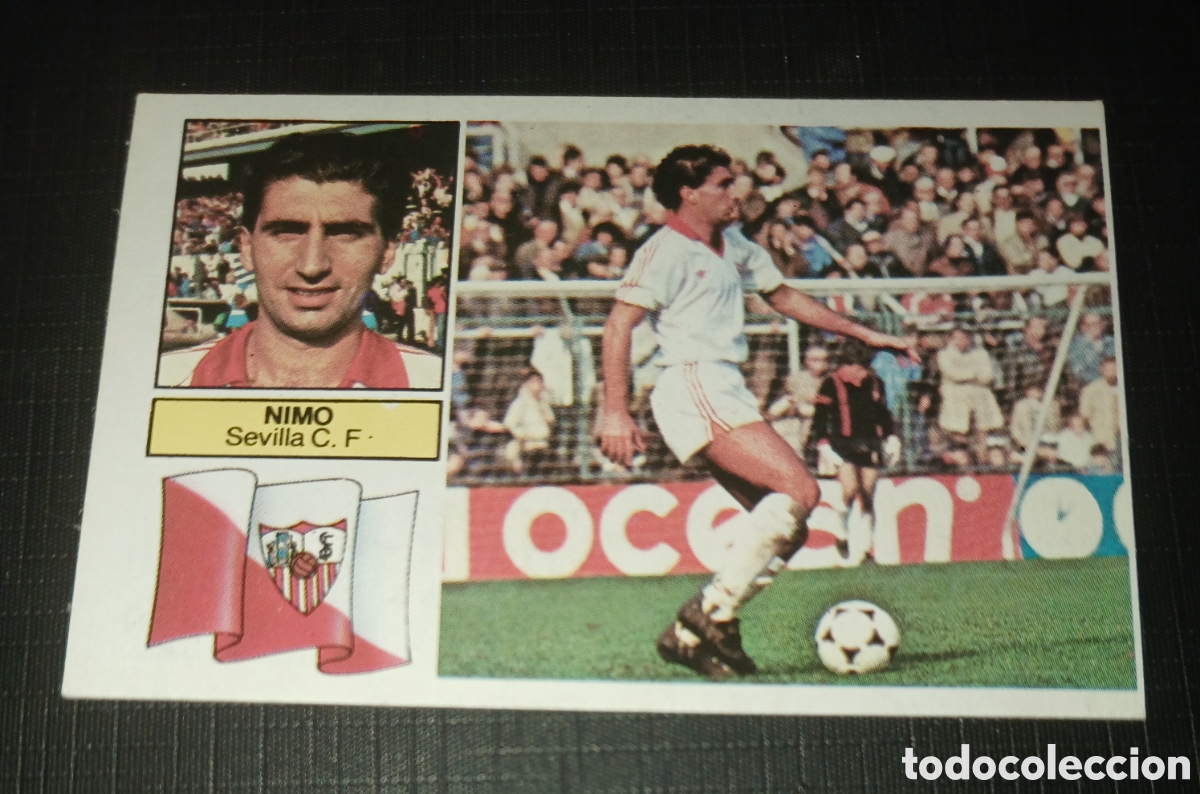 Cromos de f&uacute;tbol: Cromo L&oacute;pez Sevilla C. F. Ed. Este Liga 1982 1983 82-83 Sin pegar, nunca pegado