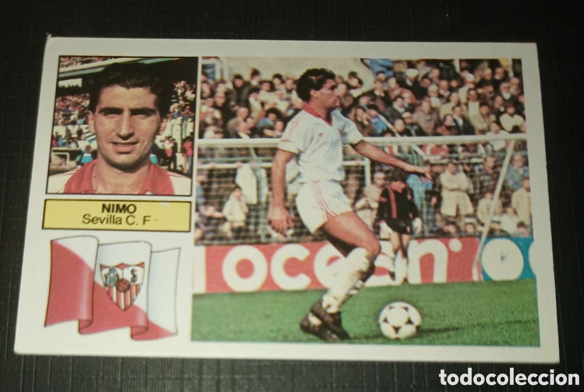 Cromos de f&uacute;tbol: Cromo L&oacute;pez Sevilla C. F. Ed. Este Liga 1982 1983 82-83 Sin pegar, nunca pegado