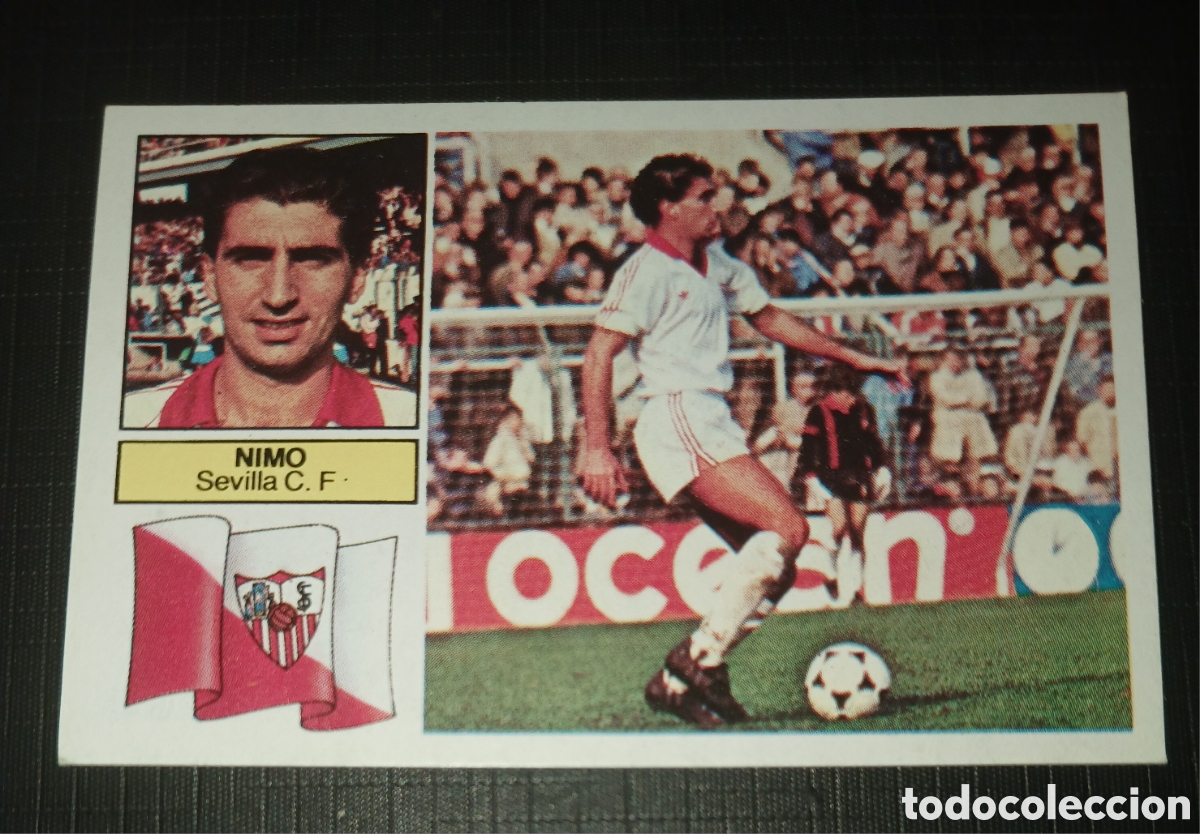 Cromos de f&uacute;tbol: Cromo L&oacute;pez Sevilla C. F. Ed. Este Liga 1982 1983 82-83 Sin pegar, nunca pegado