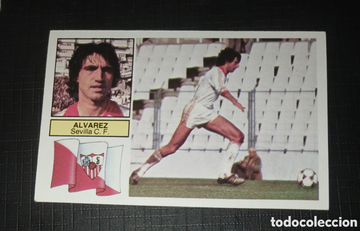Cromos de f&uacute;tbol: Cromo L&oacute;pez Sevilla C. F. Ed. Este Liga 1982 1983 82-83 Sin pegar, nunca pegado
